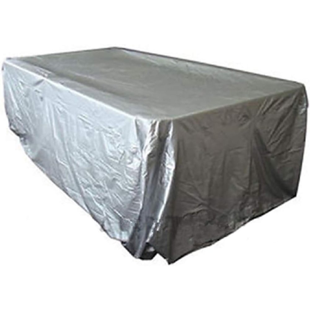 dDanke Silver Billiard Pool Table Cover Dustproof Cloth for Indoor Outdoor Sport Table Cover Protection (8ft, 102x53x32 inch)