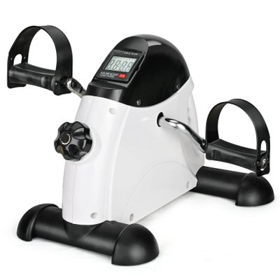 Under Desk Bike Pedal Exerciser Portable Home Exercise Bike Pedal Exerciser Foot Peddler Portable Therapy Bicycle Leg Peddler Portable Mini Cycle Bike for Hands Arm Trainer
