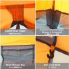 Azarxis Camping Tent 1 2 3 Man Person 4 Season Easy Set Up Waterproof Double Layer Lightweight Aluminum Pole for Backpacking Hiking Trekking Travel Climbing Outdoor (Orange - 3 Person - 4 Season) view 4