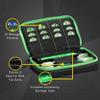 Casemaster by GLD Products Plazma Plus Black with Green Trim Dart Case and Phone Pocket view 2