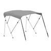 Oceansouth 3 Bow Bimini Top 6ft Deluxe (Gray, Mounting Width 67" - 72") Bows Frame Sun Shade Boat Waterproof Cover Boot Storage Strap Giant Bow Large Big Fishing view 1