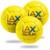Lax Sak Soft Practice Lacrosse Balls - Same Weight & Size as a Regulation Lacrosse Balls, Great for Indoor & Outdoor Practices, Less Bounce & Minimal Rebounds - Yellow, 3 Pack view 1