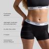 Woxer Womens Boxers - Star 3" Boy Shorts Underwear for Women - Boxers for Women Black view 4