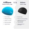Firesara Fabric Swim Cap, High Elasticity Swimming Cap Keeps Hair Clean Breathable Fit Both Long Hair Short Hair, Swim Caps Woman Girls Men Kids One Size Hat view 3