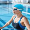 Firesara Fabric Swim Cap, High Elasticity Swimming Cap Keeps Hair Clean Breathable Fit Both Long Hair Short Hair, Swim Caps Woman Girls Men Kids One Size Hat view 4