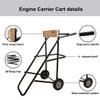 LEADALLWAY Boat Motor Stand, Heavy Duty Pro Outboard Engine Carrier Cart Dolly Storage (TYPE3) view 2