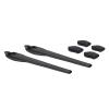 Betterun Black Replacement Nose Pads Pieces Ear Socks Rubber Kits for Oakley Flak 2.0 XL view 1