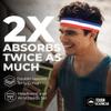 Tough Headwear Terry Cloth Headband - Sweat-Wicking Running Head Band - Basketball Accessories - Headband for Washing Face - Multicolor view 2