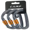 CAMP Orbit Lock Carabiner 3 Pack - Gun Metal view 1