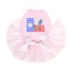 Texas Flag with Bluebonnet - Bling Rhinestone Dog Tutu Dress, 2XL Pink view 1