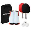 Win SPORTS Table Tennis Paddle Set with Retractable Net,Play Anywhere Ping Pong Net for Any Table,2 Table Tennis Paddle Rackets,3 Ping Pong Balls,Storage Case view 1