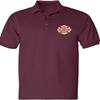 ALLNTRENDS Men's Polo T Shirt Fire Department Embroidered Firefighter Top USA Gift (L, Maroon) view 1