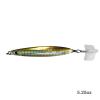 5pcs 5.25oz Colt Sniper jigs 150g coltsniper jig with a 3561D-DT MUSTAD 3X Strong Forge High Carbon Steel Treble Hook - Yellow Silver view 4
