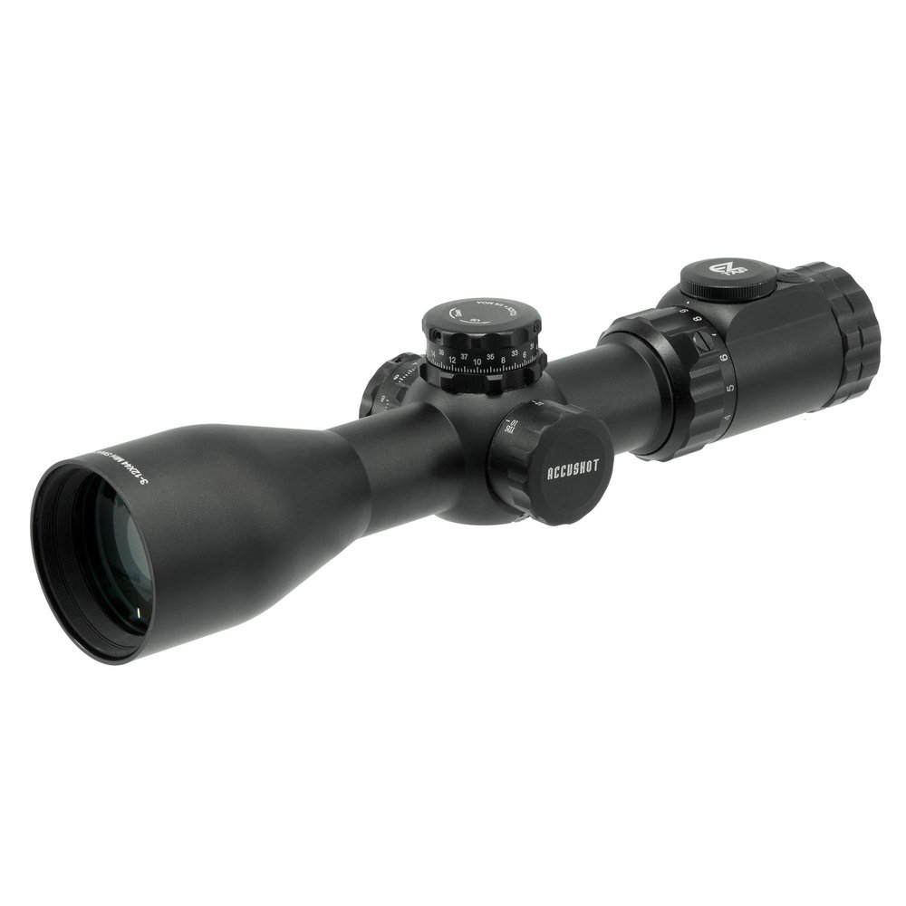 AccuShot UTG OP3 3-12X44 30mm Compact Scope, AO, IE, Glass UMOA