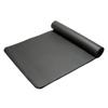 oAtm0eBcl Yoga Mat, 10mm Thick NBR Anti-Slip Gym Home Fitness Exercise Yoga Pilates Mat, Portable Foldable Yoga Mat with Strap Black view 1