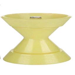 LIAULIADLL 3" Yellow Poly Bow Roller with 1/2" Shaft Stop Boat PWC Marine Trailer
