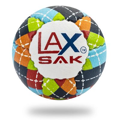 Lax Sak Soft Practice Lacrosse Balls - Same Weight & Size as a Regulation Lacrosse Balls, Great for Indoor & Outdoor Practices, Less Bounce & Minimal Rebounds - Argyle, 24 Pack