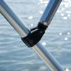 Oceansouth 3 Bow Bimini Top 6ft Deluxe (Gray, Mounting Width 79" - 84") Bows Frame Sun Shade Boat Waterproof Cover Boot Storage Strap Giant Bow Large Big Fishing view 2