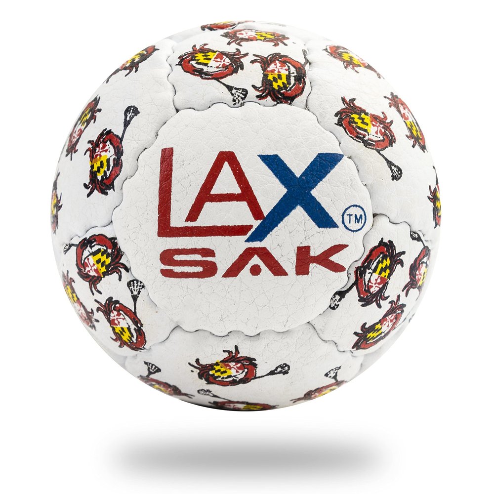 Lax Sak Soft Practice Lacrosse Balls - Same Weight & Size as a Regulation Lacrosse Balls, Great for Indoor & Outdoor Practices, Less Bounce & Minimal Rebounds - Mini Crabs, 24 Pack