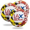 Lax Sak Soft Practice Lacrosse Balls - Same Weight & Size as a Regulation Lacrosse Balls, Great for Indoor & Outdoor Practices, Less Bounce & Minimal Rebounds - Maryland Flag, 3 Pack view 1