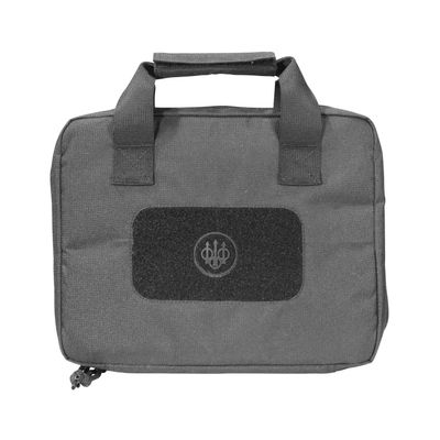 BERETTA 11.45" x 3" x 9" Durable DWR 600D Nylon Fully Padded Protective Soft Gun Case, Wolf Grey