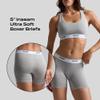 Woxer Boxer Shorts for Women - 5" Baller Boy Shorts Underwear for Women, Soft Modal - Seamless Chafe Free, No Show Underwear - Breathable and Moisture-Wicking - Full Coverage Fit, Heather Grey view 3