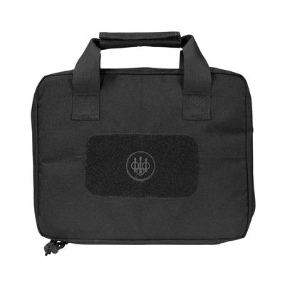 BERETTA 11.45" x 3" x 9" Durable DWR 600D Nylon Fully Padded Protective Soft Gun Case, Black