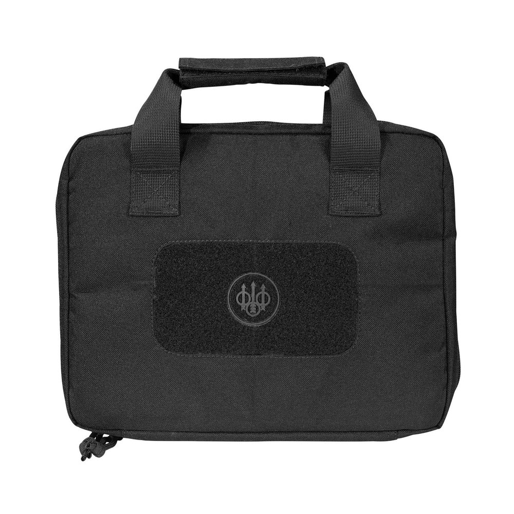 BERETTA 11.45" x 3" x 9" Durable DWR 600D Nylon Fully Padded Protective Soft Gun Case, Black
