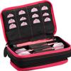 Casemaster Plazma Plus Black with Pink Trim Dart Case and Phone Pocket view 1