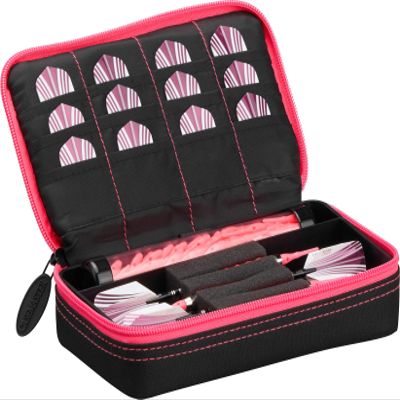 Casemaster by GLD Products Plazma Black with Pink Trim Dart Case