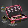 Casemaster by GLD Products Plazma Black with Pink Trim Dart Case view 2