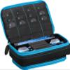 Casemaster Plazma Plus Black with Blue Trim Dart Case and Phone Pocket view 1
