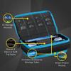 Casemaster Plazma Plus Black with Blue Trim Dart Case and Phone Pocket view 3