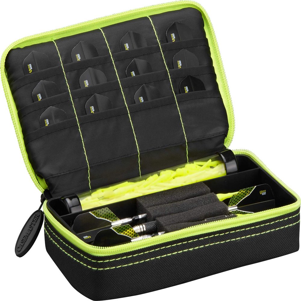 Casemaster Plazma Black with Yellow Trim Dart Case