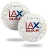 Lax Sak Soft Practice Lacrosse Balls - Same Weight & Size as a Regulation Lacrosse Balls, Great for Indoor & Outdoor Practices, Less Bounce & Minimal Rebounds - Crayon Confetti, 2 Pack view 3