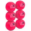 Lax Sak Soft Practice Lacrosse Balls - Same Weight & Size as a Regulation Lacrosse Balls, Great for Indoor & Outdoor Practices, Less Bounce & Minimal Rebounds - Pink, 6 Pack view 2