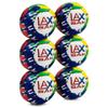 Lax Sak Soft Practice Lacrosse Balls - Same Weight & Size as a Regulation Lacrosse Balls, Great for Indoor & Outdoor Practices, Less Bounce & Minimal Rebounds - Psychedelic, 6 Pack view 3