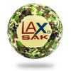 Lax Sak Soft Practice Lacrosse Balls - Same Weight & Size as a Regulation Lacrosse Balls, Great for Indoor & Outdoor Practices, Less Bounce & Minimal Rebounds - Trad Camo, 12 Pack view 1