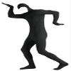 Gaoin Men's and Women's Face Open Zentai Spandex Bodysuit (XX-Large, Black) view 1