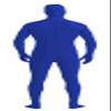 Gaoin Face Open Zentai Spandex Bodysuit (Small, Blue) view 3