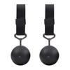 FITactic 3.5" Rock Climbing Solid Training Cannonball Bomb Power Pull Up Ball Hold Grips for Straps for Finger, Forearm, Biceps, Back Muscles, Sports, Race (2 Balls, Black 3.5") view 1