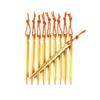 AKOAK 6 Pcs Ultra-Light Tent Nails, Aluminum Alloy Tent Stakes with Wind Ropes for Outdoor Camping(Gold) view 1