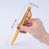 AKOAK 6 Pcs Ultra-Light Tent Nails, Aluminum Alloy Tent Stakes with Wind Ropes for Outdoor Camping(Gold) view 2