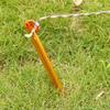 AKOAK 6 Pcs Ultra-Light Tent Nails, Aluminum Alloy Tent Stakes with Wind Ropes for Outdoor Camping(Gold) view 3