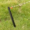 AKOAK 6 Pcs Ultra-Light Tent Nails, Aluminum Alloy Tent Stakes with Wind Ropes for Outdoor Camping (Black) view 2