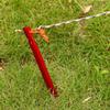 AKOAK 6 Pcs Ultra-Light Tent Nails, Aluminum Alloy Tent Stakes with Wind Ropes for Outdoor Camping(red) view 4