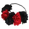 3omething New 2PCS Rose Flower Crown Headband Costume - Day of The Dead Mexican Halloween Wedding Festival Headpiece view 4