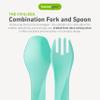 humangear GoBites Uno 3-Pack | Travel & Camping Utensils | Portable & Convertible Dining Ware | Multi-Functional Spork | Mint/Forest Green/Light Green, Uno (Bulk) 3-Pack view 2
