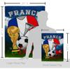 World Cup France Flags French Banner Wall Art Flag Poles For Outside House Stand Outdoor Decorations Garden Tapestry Yard Signs FIFA Gifts Sports Fan Trophy Soccer Game Football Made In USA view 2