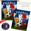 World Cup France Flags French Banner Wall Art Flag Poles For Outside House Stand Outdoor Decorations Garden Tapestry Yard Signs FIFA Gifts Sports Fan Trophy Soccer Game Football Made In USA view 3